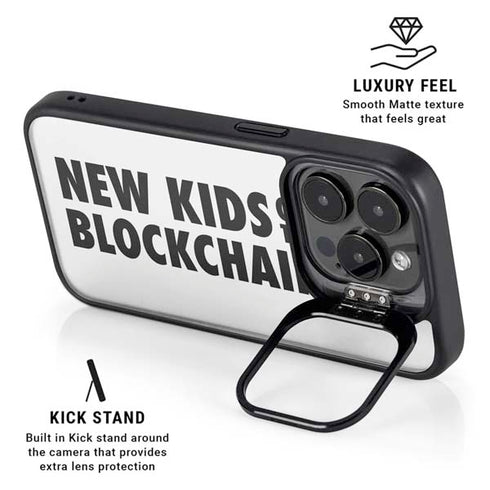 New Kids On The Blockchain iPhone 14 Pro Kickstand Case
